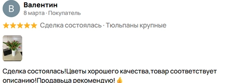 Отзыв клиента с Авито